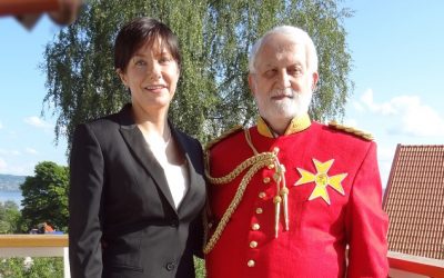 Protector Ann-Sofie Hammarbäck and Grand Master Sandor A Markus, of the SIOSG