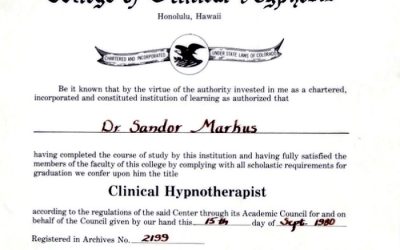 Completed course in clinical hypnosis